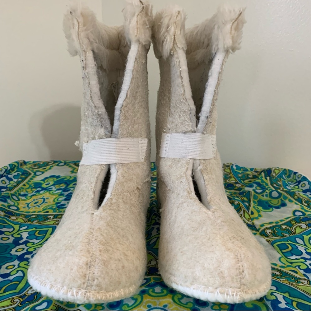 ❄️ SALE ❄️ Sorel Manitou White Leather Snow Boots - Picture 12 of 16